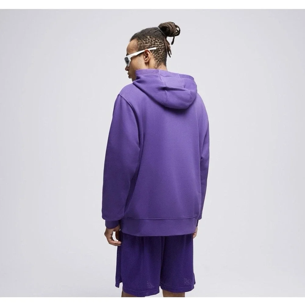 NEW Nike Los Angeles Lakers Pullover Hoodie LA Lakers Purple Fleece Men's Large